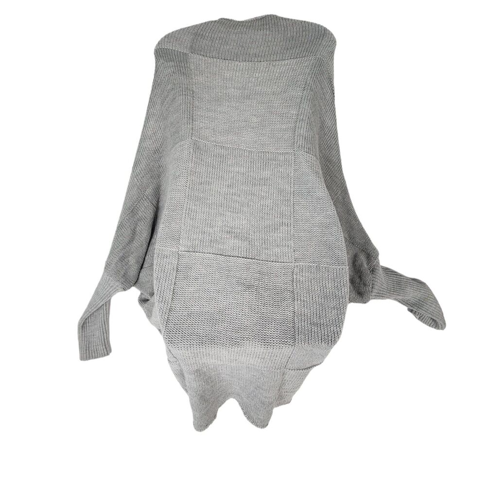 Fobya Soft Gray Cocoon Sweater Dolman Sleeves Size Small / Medium - Picture 4 of 7